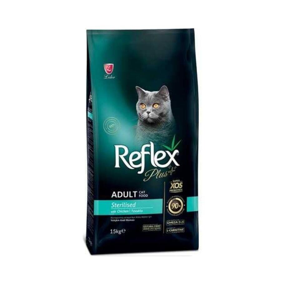 Reflex Plus Tavuklu Kısırlaştırılmış Yetişkin Kedi Maması 15+1 KG | SRC: Barcode: 8698995003628